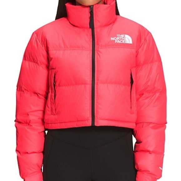 NWT! The North Face Nuptse Cropped Down Puffer Jacket - Size XL - Picture 3 of 3